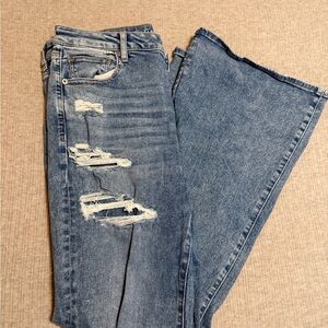 AE Distressed Blue Women's Jeans